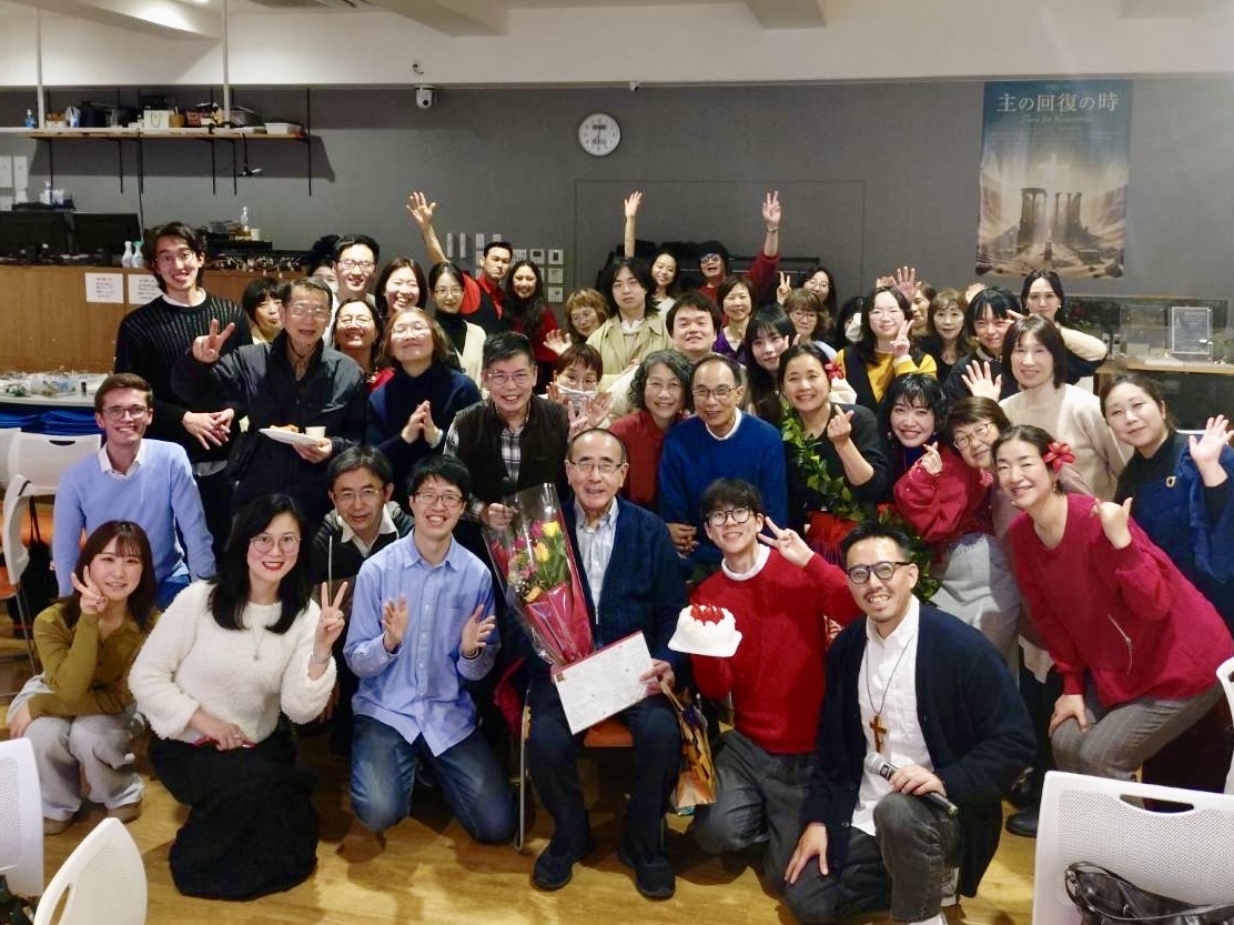 Shalom International church family gathered for a Christmas group photo.